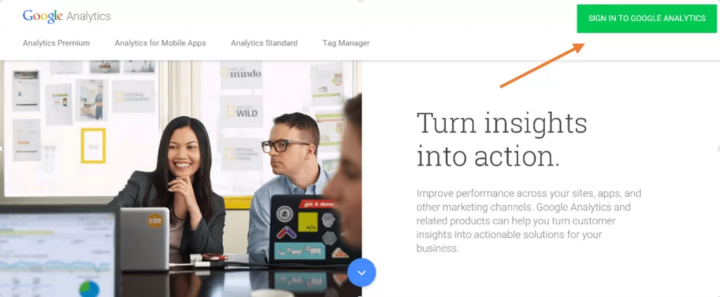 Integrate Google analytics 1