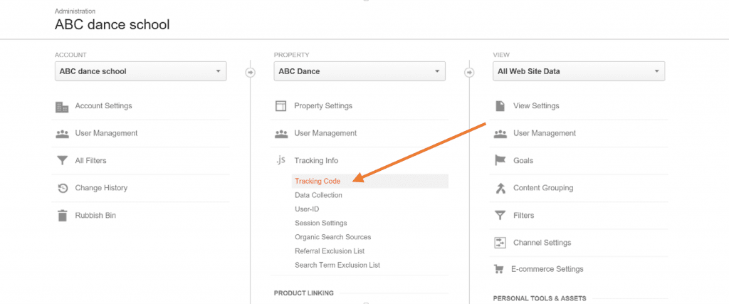Integrate Google analytics
